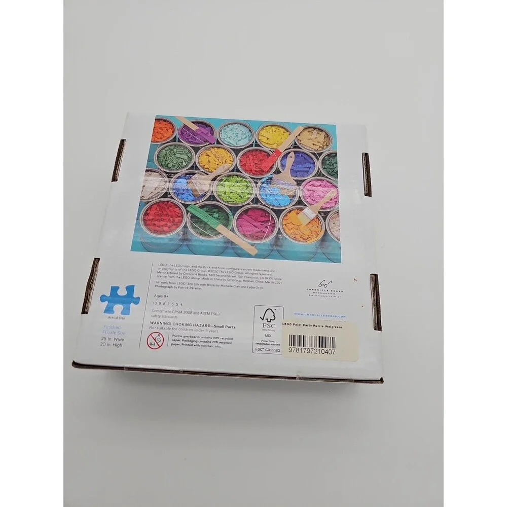 LEGO Paint Party 1000 Piece Puzzle New Sealed Age 9+